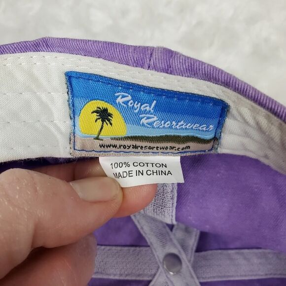 Boat Hair Don't Care Cap Purple Pink OSFM - Picture 3 of 8